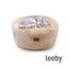 Leeby Cama Donut Premium Capa Amovível de Veludo branco para gatos, , large Indicador imagem número 2