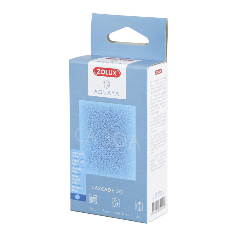Substituição de filtro de espuma Zolux Aquaya Cascada 30 para aquários,  Imagem número 1 Substituição de filtro de espuma Zolux Aquaya Cascada 30 para aquários, , large Imagem número 1