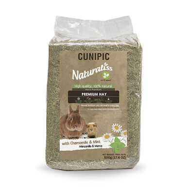 Cunipic Naturaliss Feno de Camomila e Menta para roedores