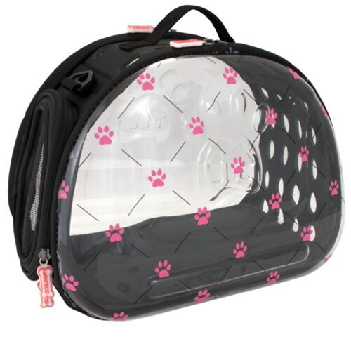 Nayeco Pink Paws bolsa transparente plegable Imagem n&uacute;mero 1
