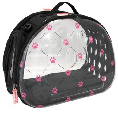 Nayeco Pink Paws Saco de Transporte Dobrável para cães e gatos