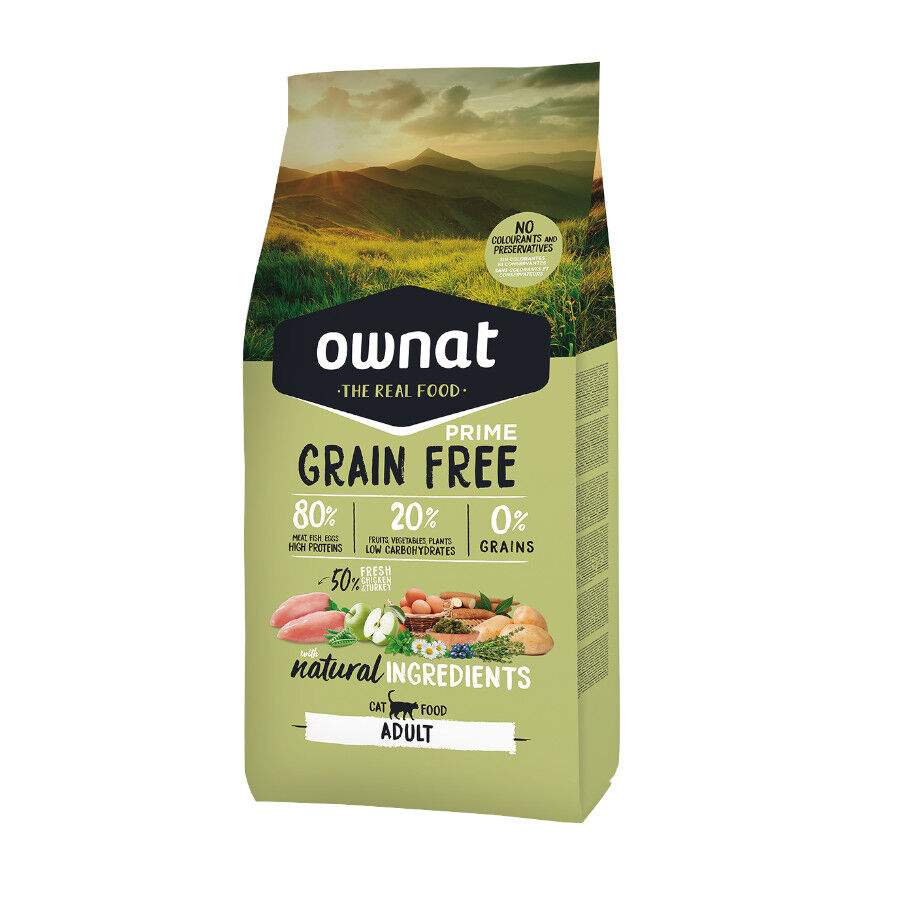 3 kg Ownat Just Grain Free Adult Ra&ccedil;&atilde;o de frango para gatos, , large Imagem n&uacute;mero 1