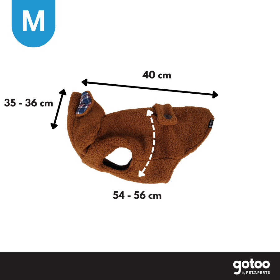 Gotoo Casaco Teddy Castanho para c&atilde;es, , large Imagem n&uacute;mero 4