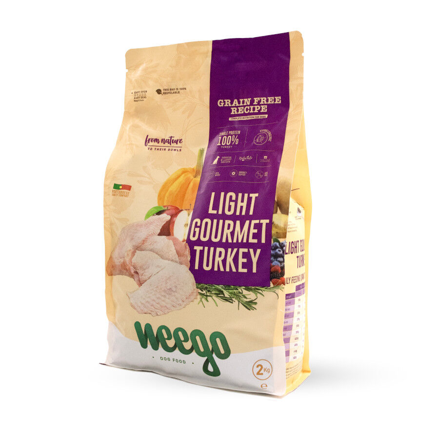 2 kg Weego Grain Free Light Gourmet Per&uacute; ra&ccedil;&atilde;o para c&atilde;ess&nbsp;, , large Imagem n&uacute;mero 1