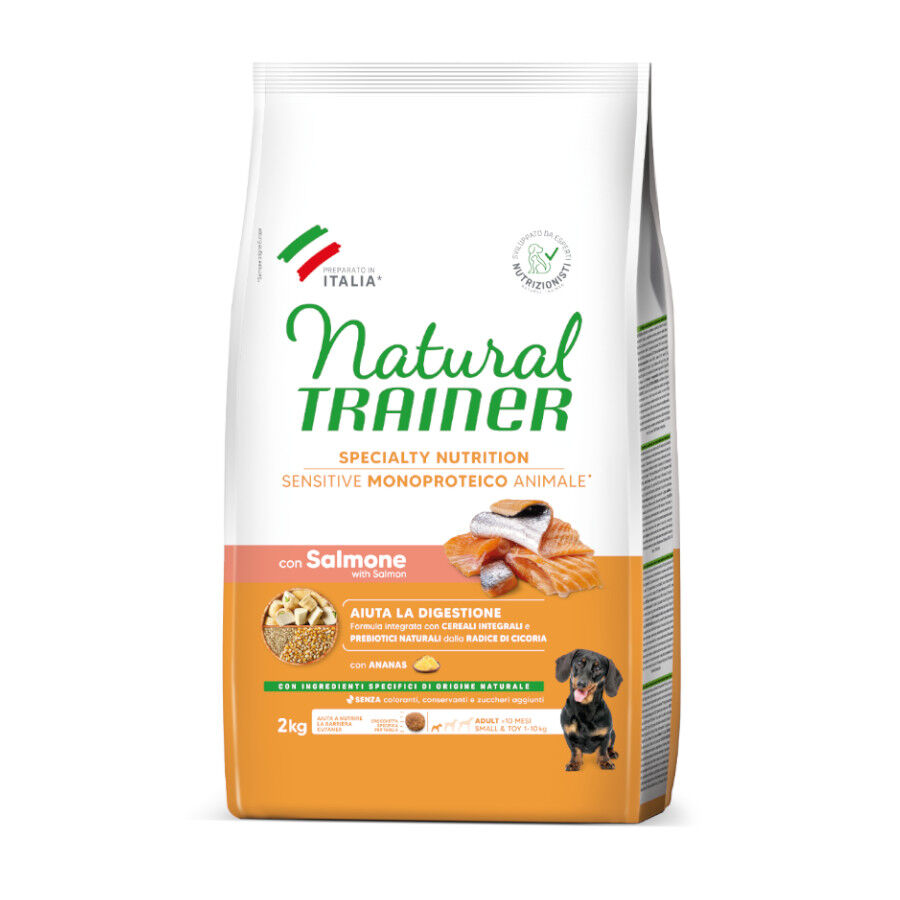 2 kg Natural Trainer Adult Mini Sensitive Ra&ccedil;&atilde;o de salm&atilde;o para c&atilde;es, , large Imagem n&uacute;mero 1