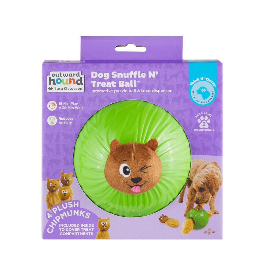 Outward Hound Snuffle n&rsquo; Treat Bola Interativa Porta-Snacks para c&atilde;es, , large Imagem n&uacute;mero 7