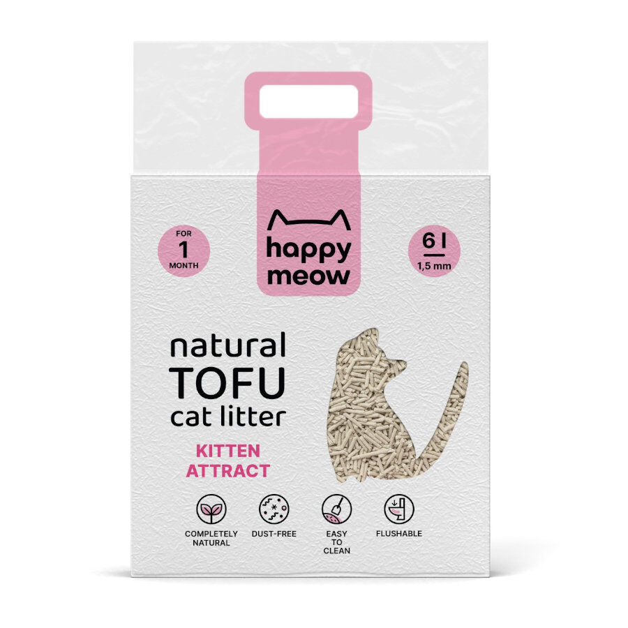 Happy Meow Kitten Attract Areia de Tofu para gatos, , large Imagem n&uacute;mero 1