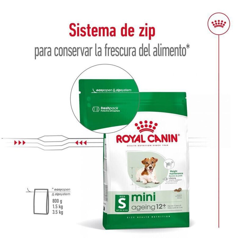 3.5 kg Royal Canin Mini 12+ Ageing ração para cães,  Imagem número 4 3.5 kg Royal Canin Mini 12+ Ageing ração para cães, , large Imagem número 4