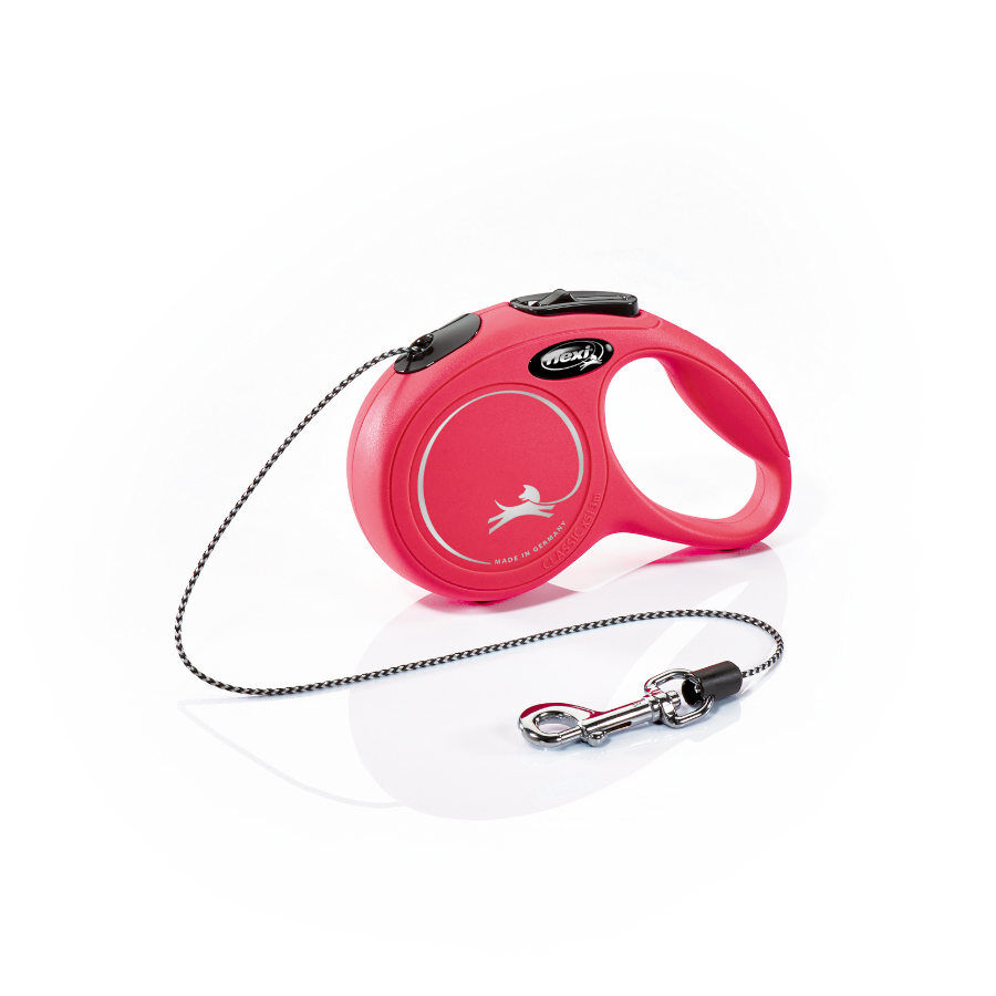 Flexi New Classic Trela extens&iacute;vel com cabo vermelho para c&atilde;es, , large Imagem n&uacute;mero 1