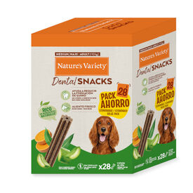 Nature's Variety Medium/Maxi Adult Dental Snacks para c&atilde;es