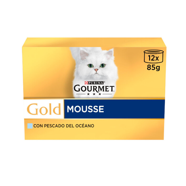 12 latas x 85 g Gourmet Gold Mousse de Peixe do Oceano em lata para gatos,  Imagem número 1 12 latas x 85 g Gourmet Gold Mousse de Peixe do Oceano em lata para gatos, , large Imagem número 1