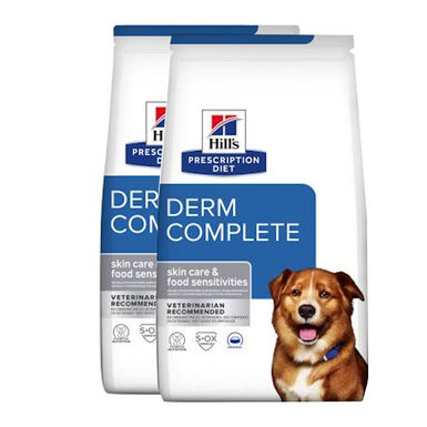 Hill's Prescription Diet Derm Complete ração para cães - 2x12 kg Pack Ahorro