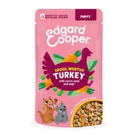 Edgard & Cooper Puppy Grain Free Comida h&uacute;mida de Peru em saquetas para c&atilde;es