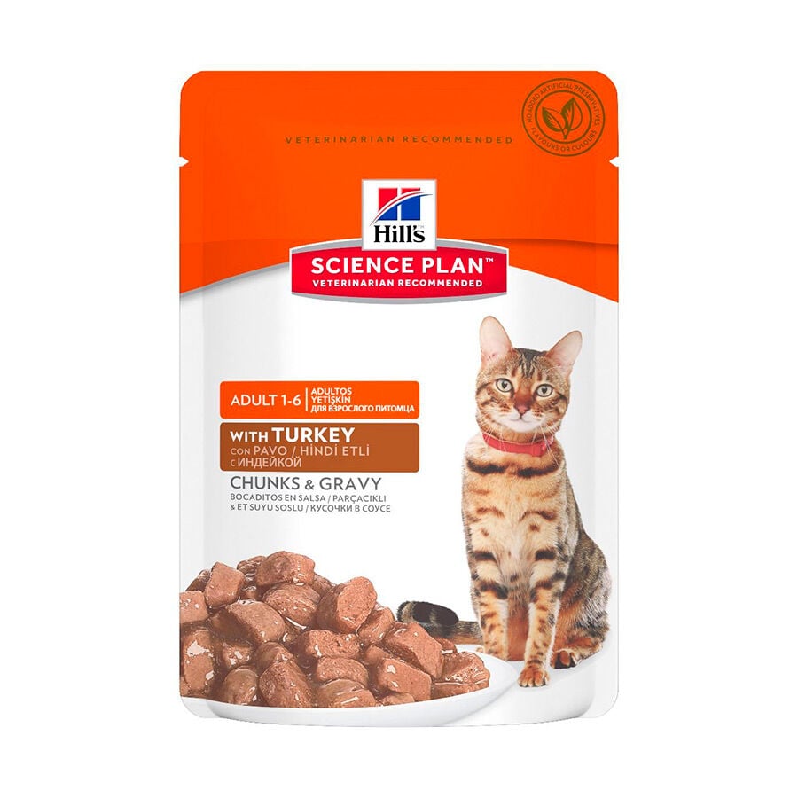 85 g Hill's Adult Science Plan Peru saqueta para gatos, , large Imagem n&uacute;mero 4
