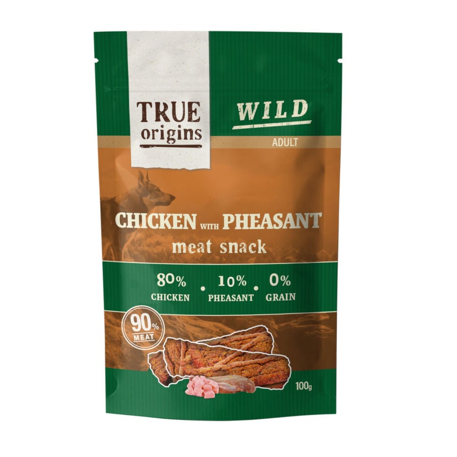 100 g True Origins Wild Adult Snack de frango e fais&atilde;o para c&atilde;es , , large Imagem n&uacute;mero 1