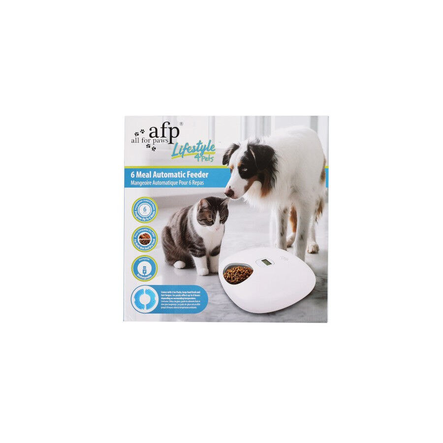 All For Paws Lifestyle Comedouro Autom&aacute;tico Branco para c&atilde;es e gatos, , large Imagem n&uacute;mero 5