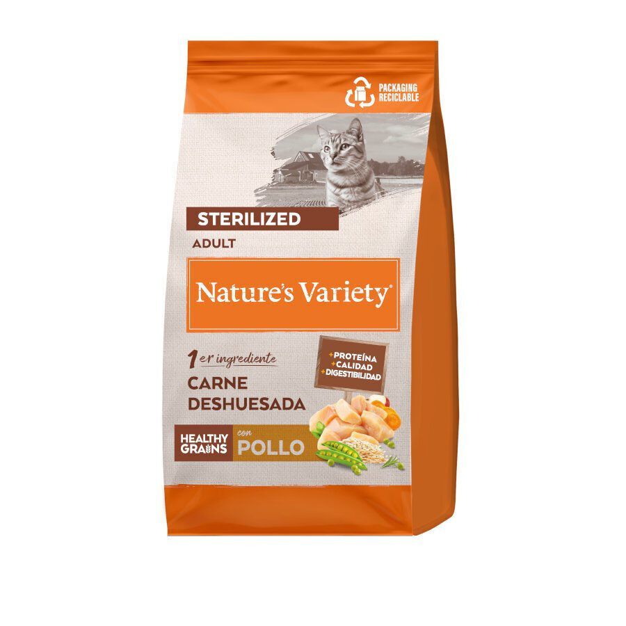 7 kg Nature's Variety Healthy Grains Adult Esterilizado Frango Ra&ccedil;&atilde;o para gatos, , large Imagem n&uacute;mero 1