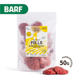 Wild Balance BARF Frango com Legumes Frescos alimentação natural congelada para gatos