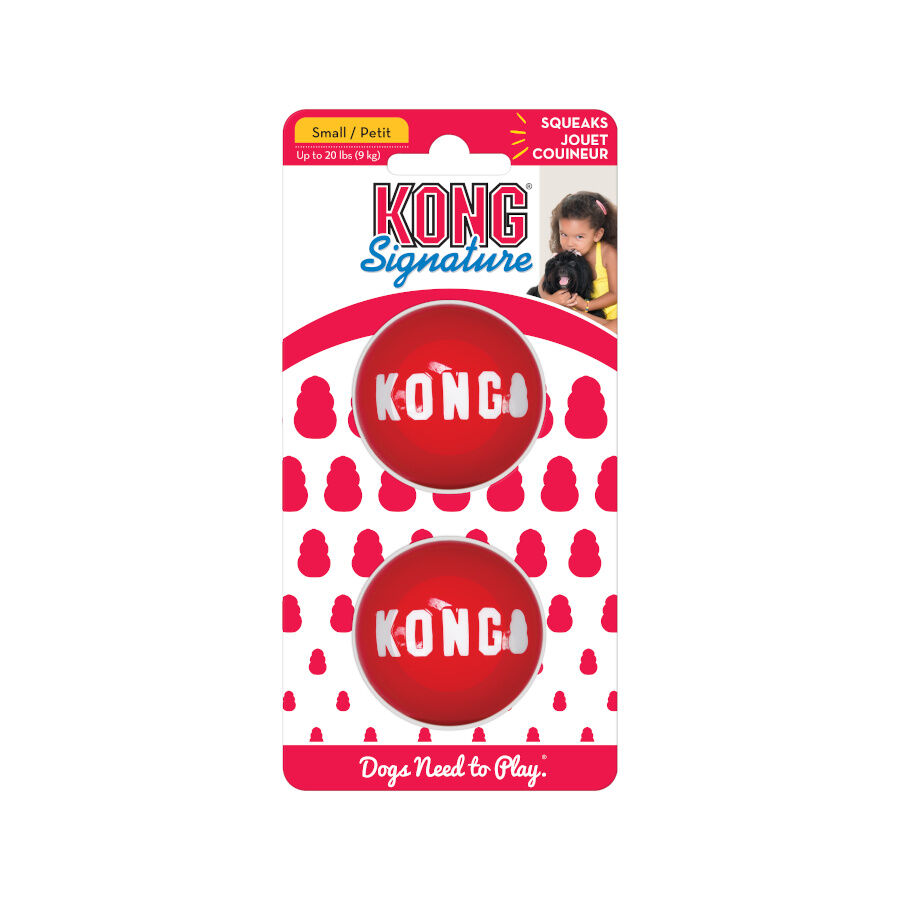 Kong Signature Ball 2-PK bolas para c&atilde;es, , large Imagem n&uacute;mero 1