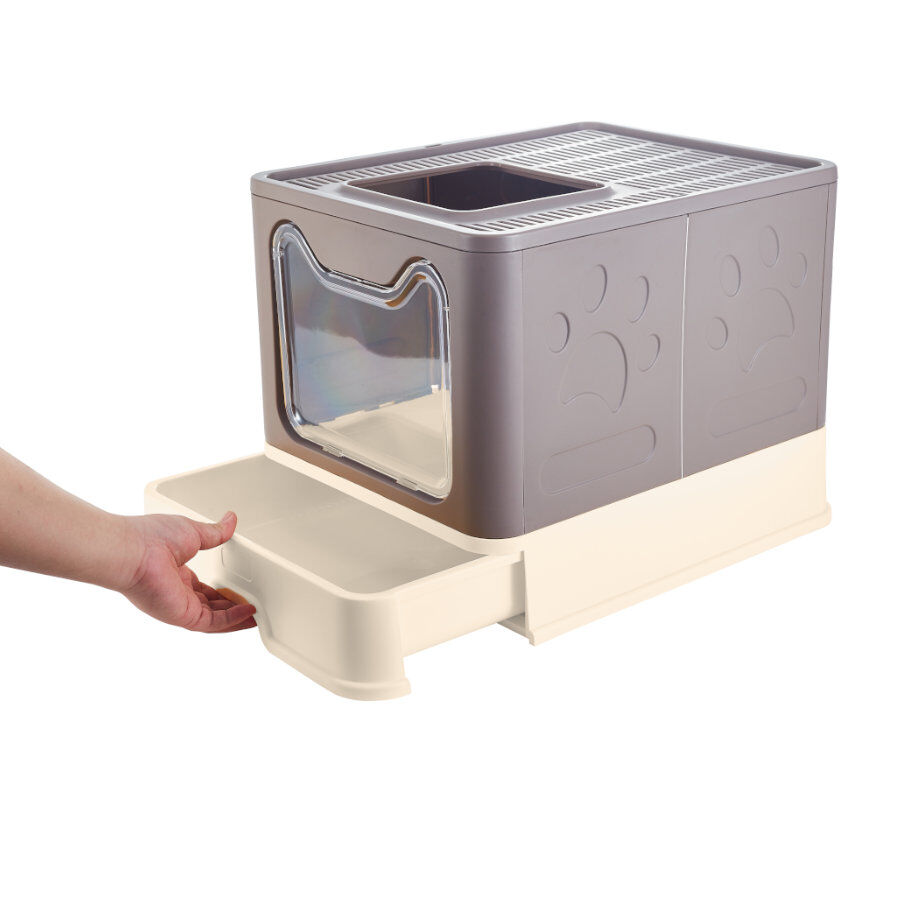 Freedog LumoBox Caixa de Areia Dobr&aacute;vel Cinza para gatos, , large Imagem n&uacute;mero 3