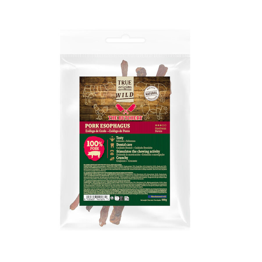 True Origins Wild Es&oacute;fago Cerdo 15 cm Snack para perros, , large Imagem n&uacute;mero 2