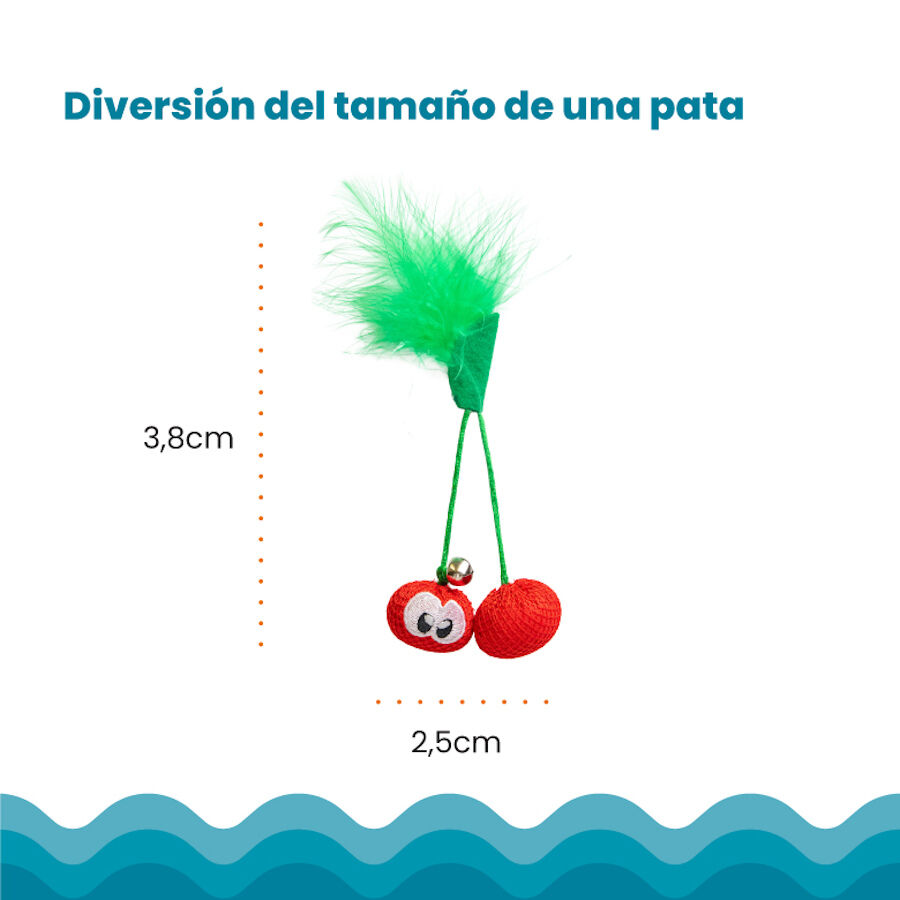 Catstages Dental Cherries Cerejas de Peluche macias para gatos, , large Imagem n&uacute;mero 2
