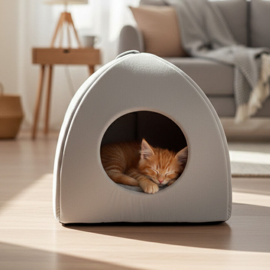 Leeby Cama igl&uacute; cinzenta para gatos, , large Imagem n&uacute;mero 1