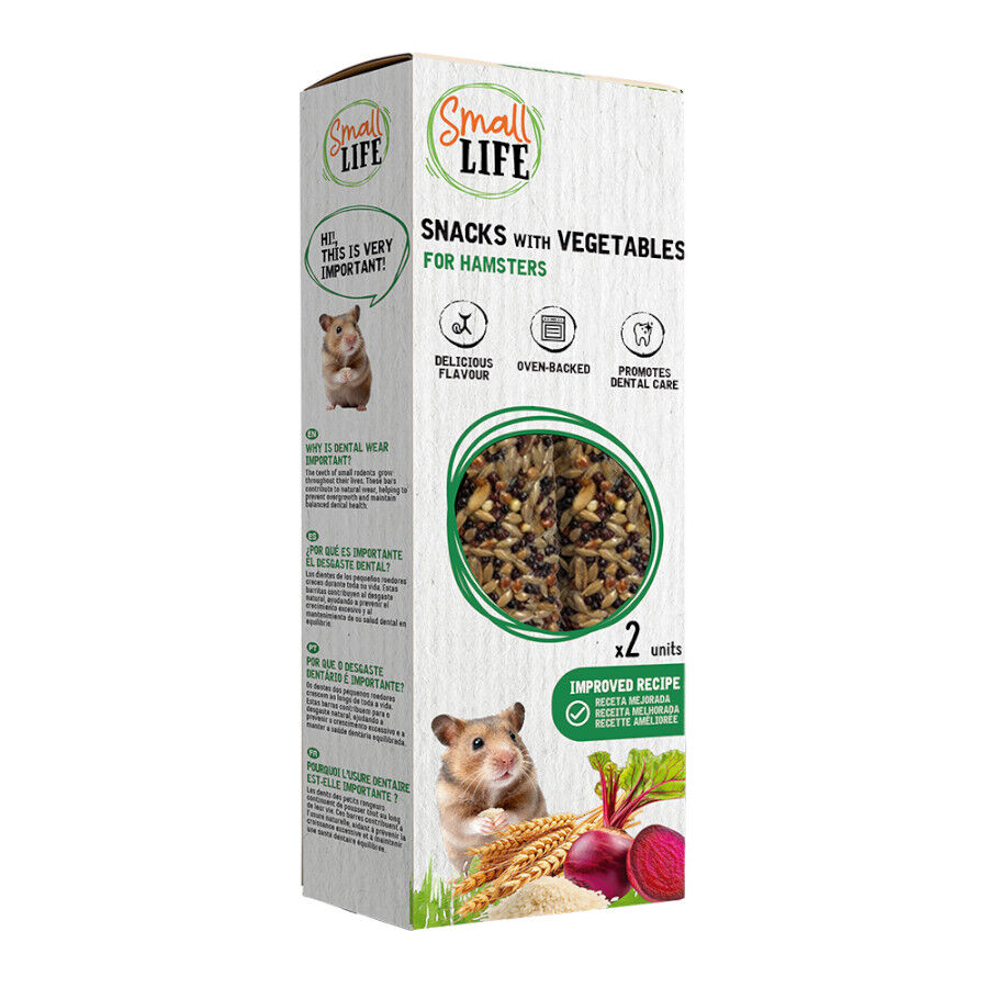 2 barritas Small Life Barritas Snack com Vegetais para hamsters, , large Imagem n&uacute;mero 1