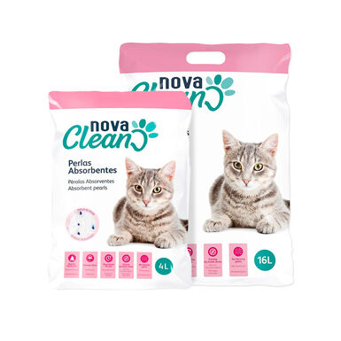 P&eacute;rolas absorventes Nova Clean para Gatos