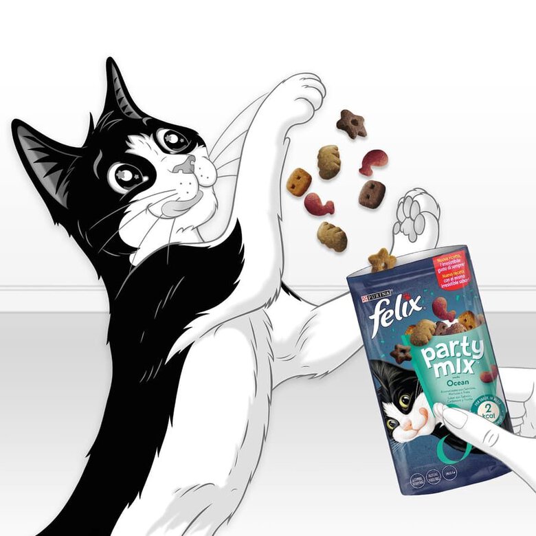 200 g Felix Biscoitos Party Mix Peixe para gatos,  Imagem número 6 200 g Felix Biscoitos Party Mix Peixe para gatos, , large Imagem número 6