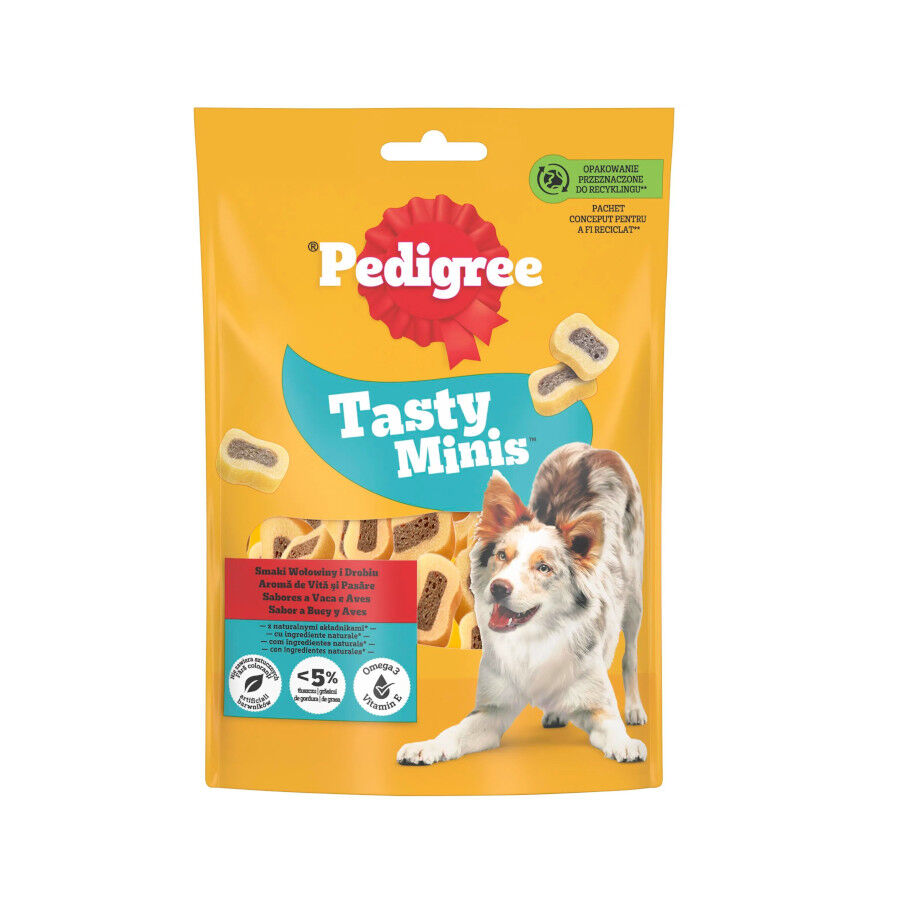 155 g Pedigree Tasty Mini Snacks Sabor Boi e Ave para C&atilde;es, , large Imagem n&uacute;mero 1