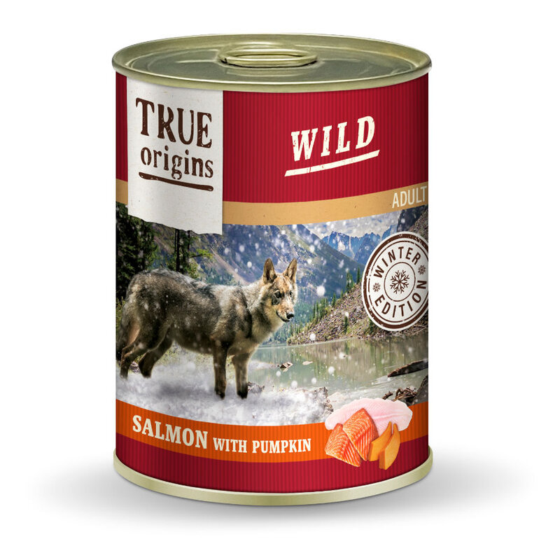 True Origins Wild Winter Edition Salmão e Abóbora lata para cães, , large image number null