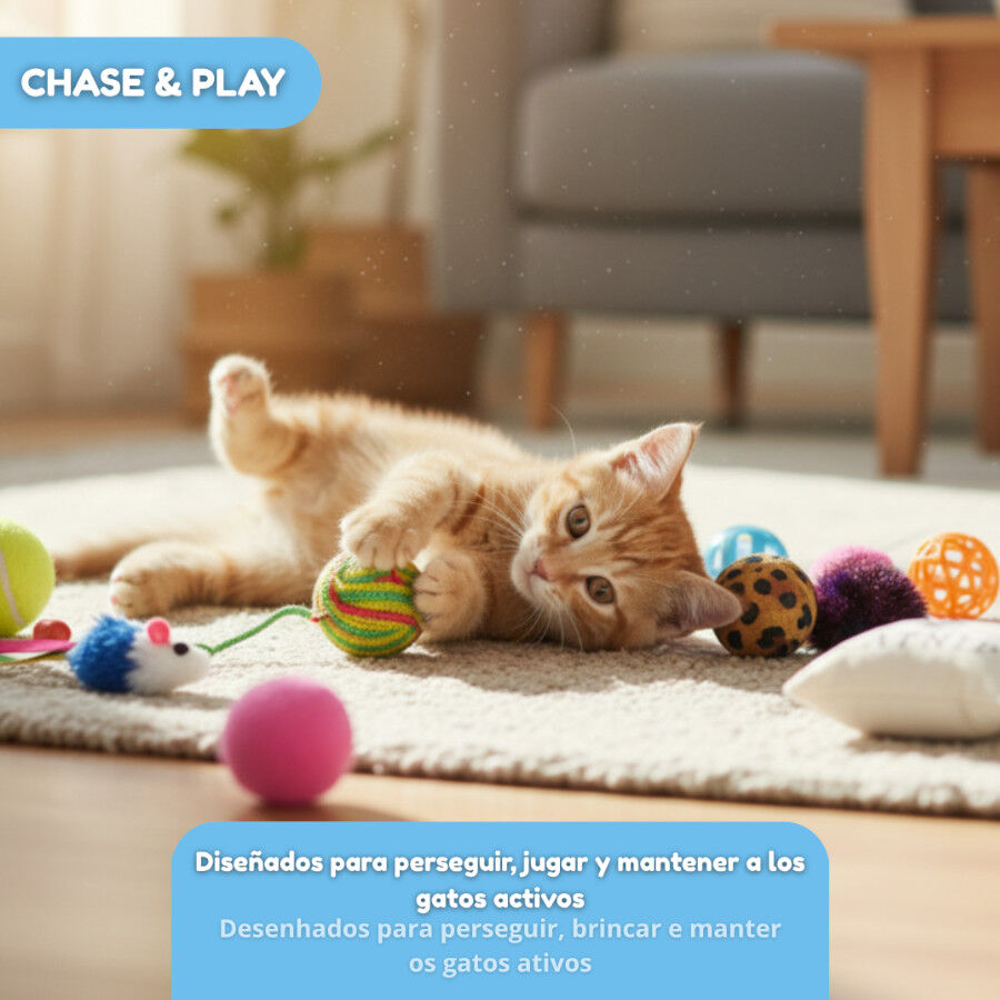 Tootoy! Chase & Play Party Set Kit de brinquedos para gatos, , large Imagem n&uacute;mero 12