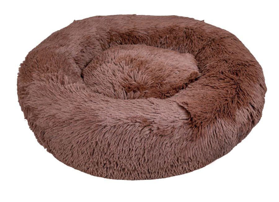 Leeby Cama Redonda Anti Stress Castanha para c&atilde;es, , large Imagem n&uacute;mero 2