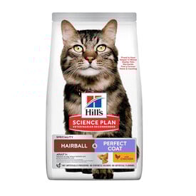 Hill's Science Plan Adult Hairball y Perfect Coat Alimento para gatos de frango