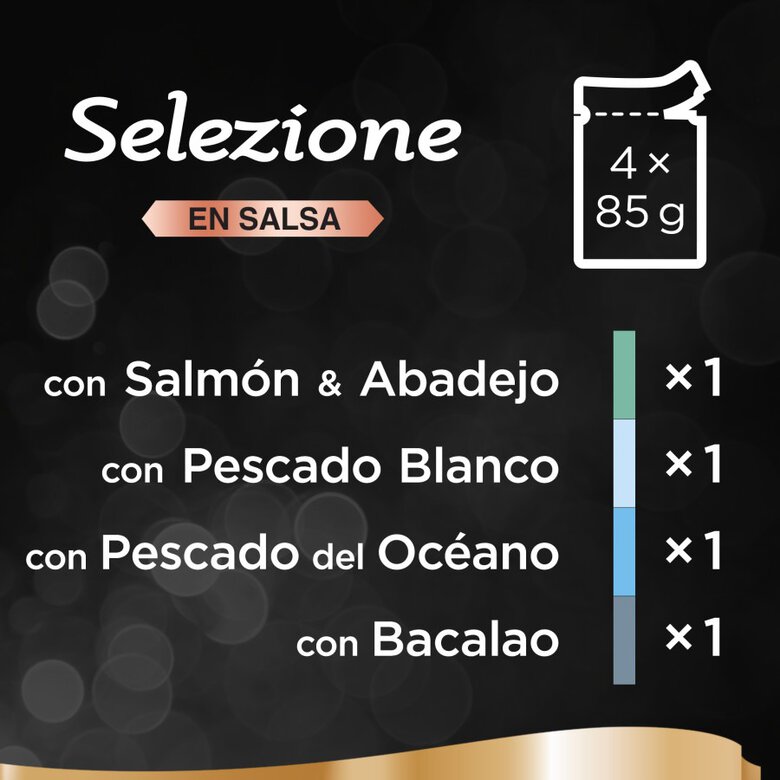 Sheba Selezione Pescados Salsa en Bolsita para Gatos - Multipack , , large image number null