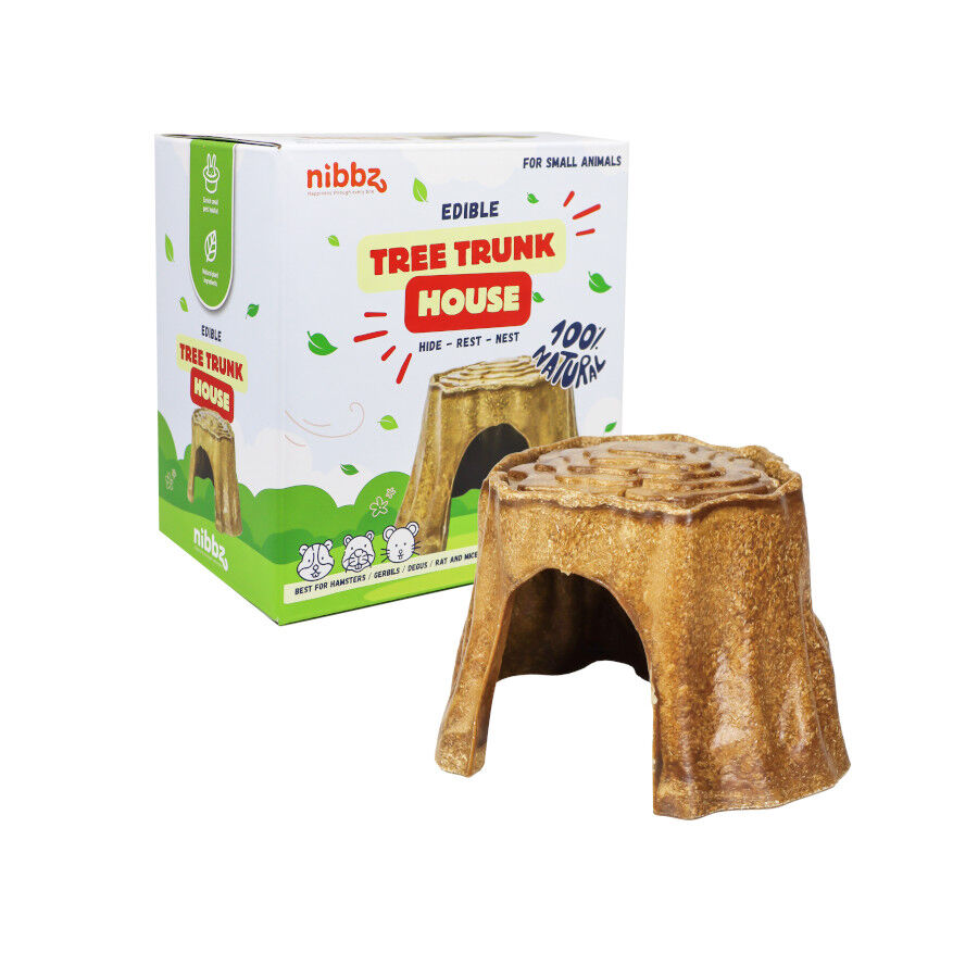 Nibbz Casa Toco de &Aacute;rvore Comest&iacute;vel Suplemento alimentar para roedores, , large Imagem n&uacute;mero 1