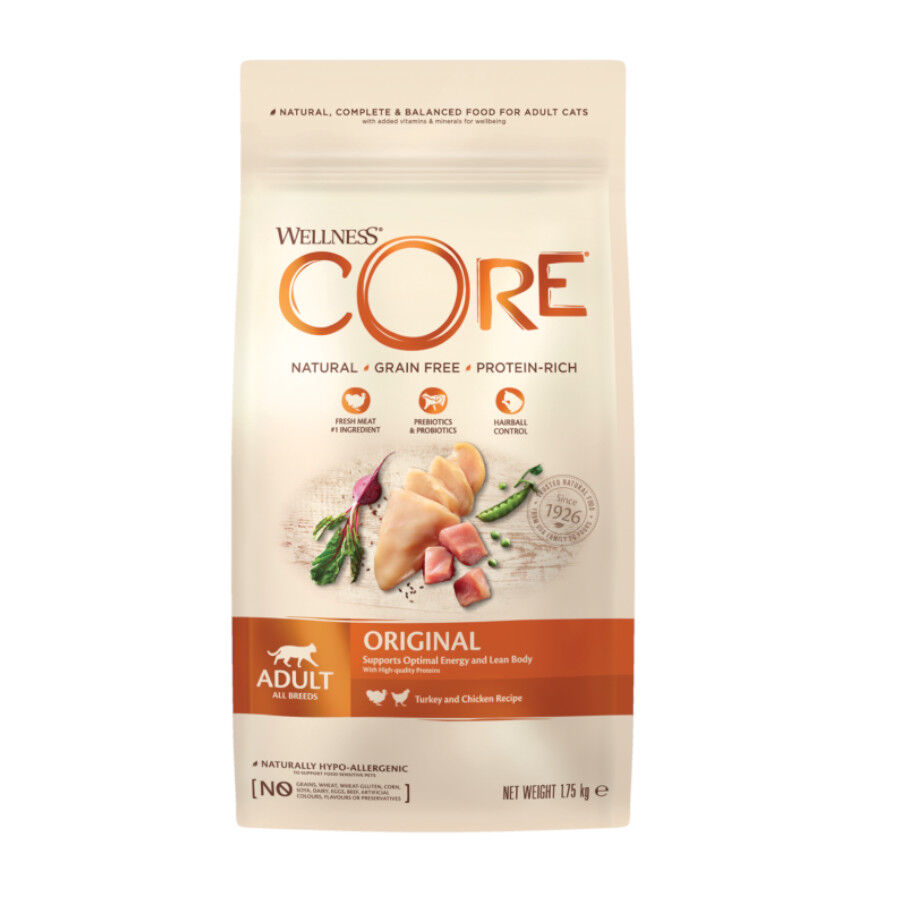 4 kg Wellness Core Adult Frango e Peru ra&ccedil;&atilde;o para gatos , , large Imagem n&uacute;mero 1