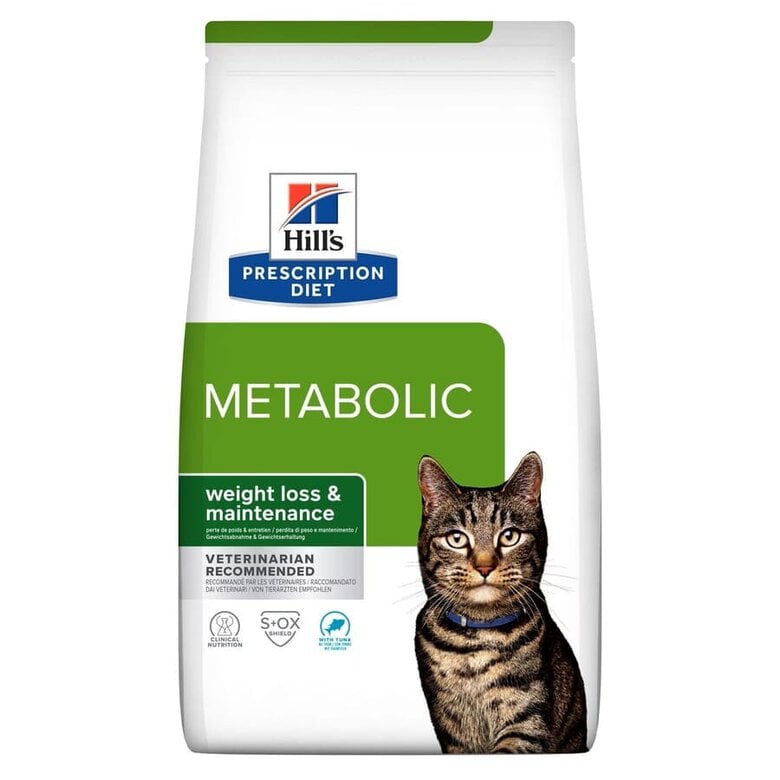 8 kg Hill's Prescription Diet Metabolic Ração de atum para gatos  ,  Imagem número 1  8 kg Hill's Prescription Diet Metabolic Ração de atum para gatos  , , large Imagem número 1