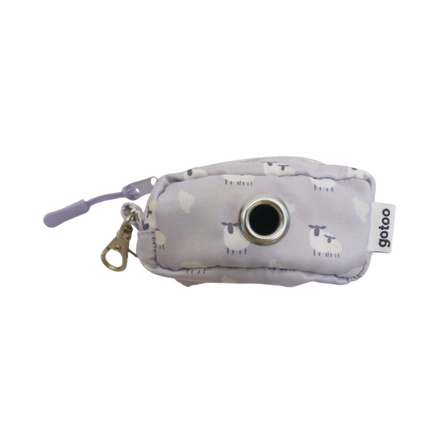 Gotoo Porta porta-sacos estampado cinza para c&atilde;es, , large Imagem n&uacute;mero 1