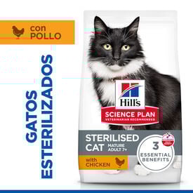 Hill's Mature Adult Science Plan Sterilised Frango ração para gatos