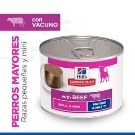 Hill's Science Plan Mature Adult Small y Mini Mousse de Vitela lata para cães