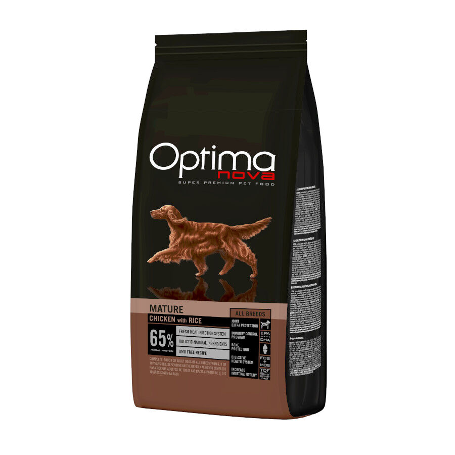 Optima Nova Mature Frango ra&ccedil;&atilde;o para c&atilde;es, , large Imagem n&uacute;mero 1