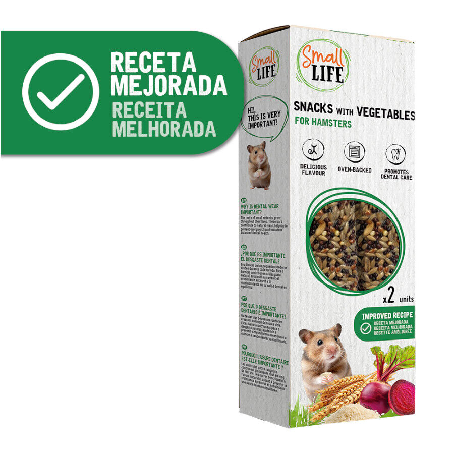 2 barritas Small Life Barritas Snack com Vegetais para hamsters, , large Imagem n&uacute;mero 2