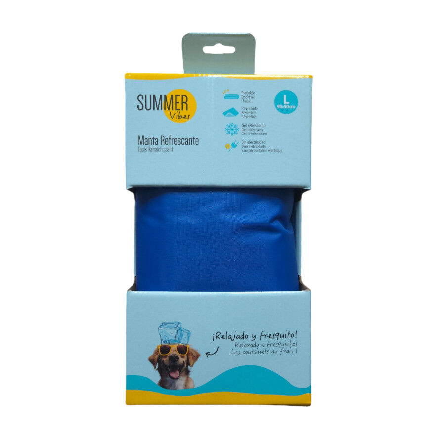 Summer Vibes Manta Refrescante Azul para c&atilde;es, , large Imagem n&uacute;mero 5