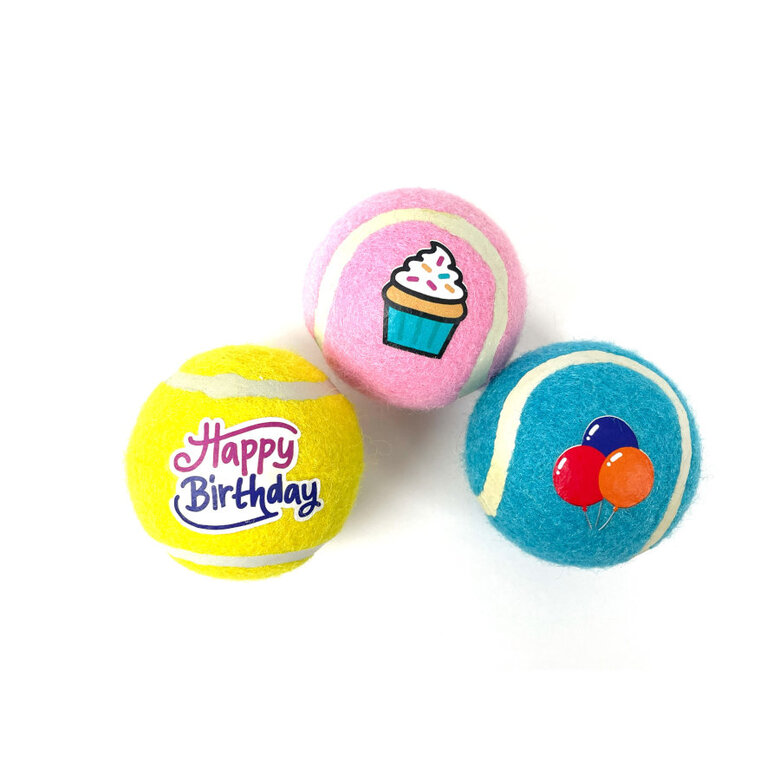 Tootoy! Comfort Happy Birthday Pack de bolas para cães,  Imagem número 2 Tootoy! Comfort Happy Birthday Pack de bolas para cães, , large Imagem número 2