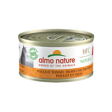 Almo Nature HFC frango com atum lata para gatos