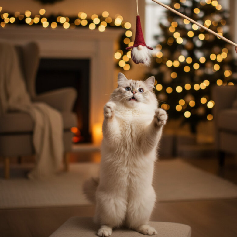 Wonder Christmas Vara com Brinquedo Pai Natal para Gatos,  Imagem número 3 Wonder Christmas Vara com Brinquedo Pai Natal para Gatos, , large Imagem número 3