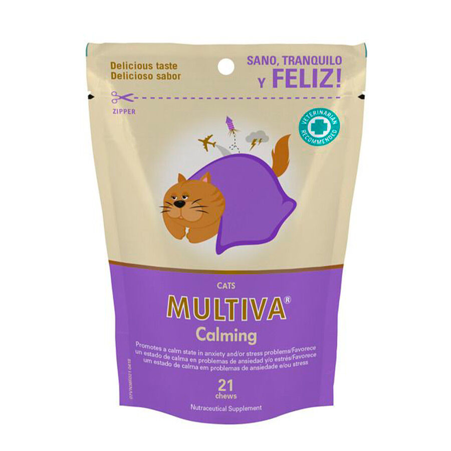 21 comprimidos Vetnova Multiva Calming Calmante Natural para gatos , , large Imagem n&uacute;mero 1