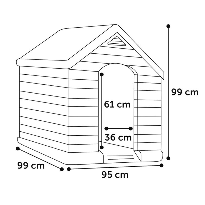 Caseta Curver para perro image number null